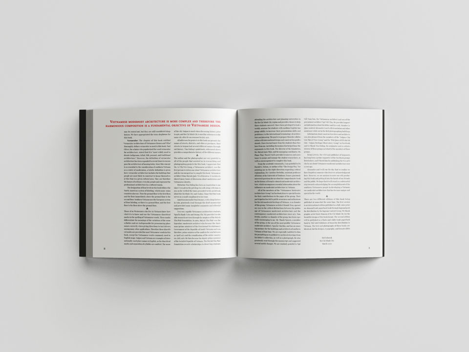 Book design for Mel Schenck – "Southern Vietnamese Modernist Architecture" Book design for Mel Schenck – "Southern Vietnamese Modernist Architecture"