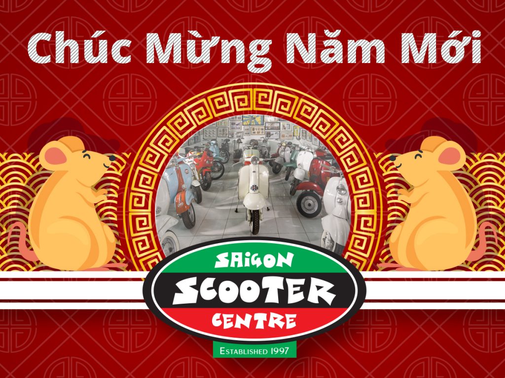 Graphic design – Tet – Lunar New Year Card for Saigon Scooter Centre