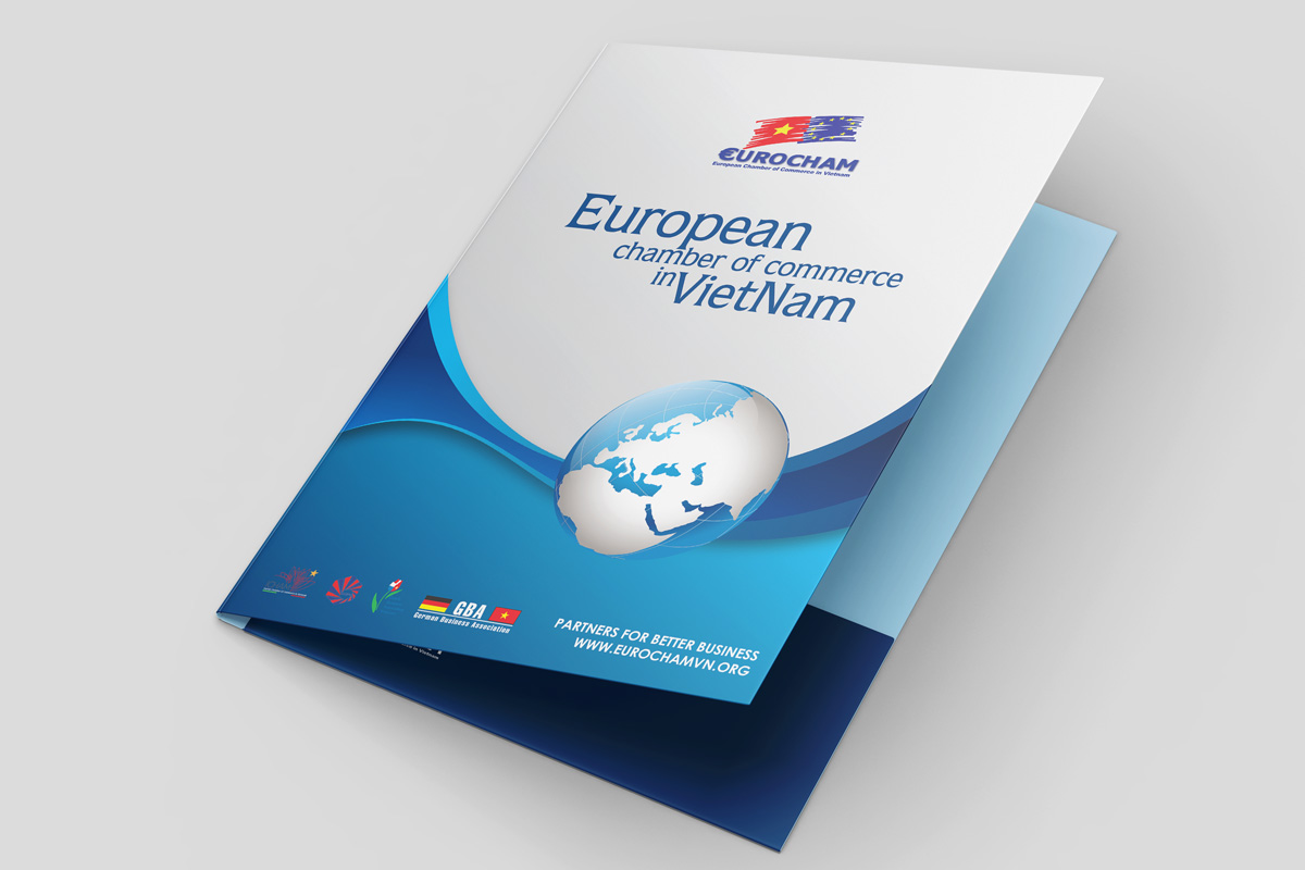 Eurocham folder design – Front cover